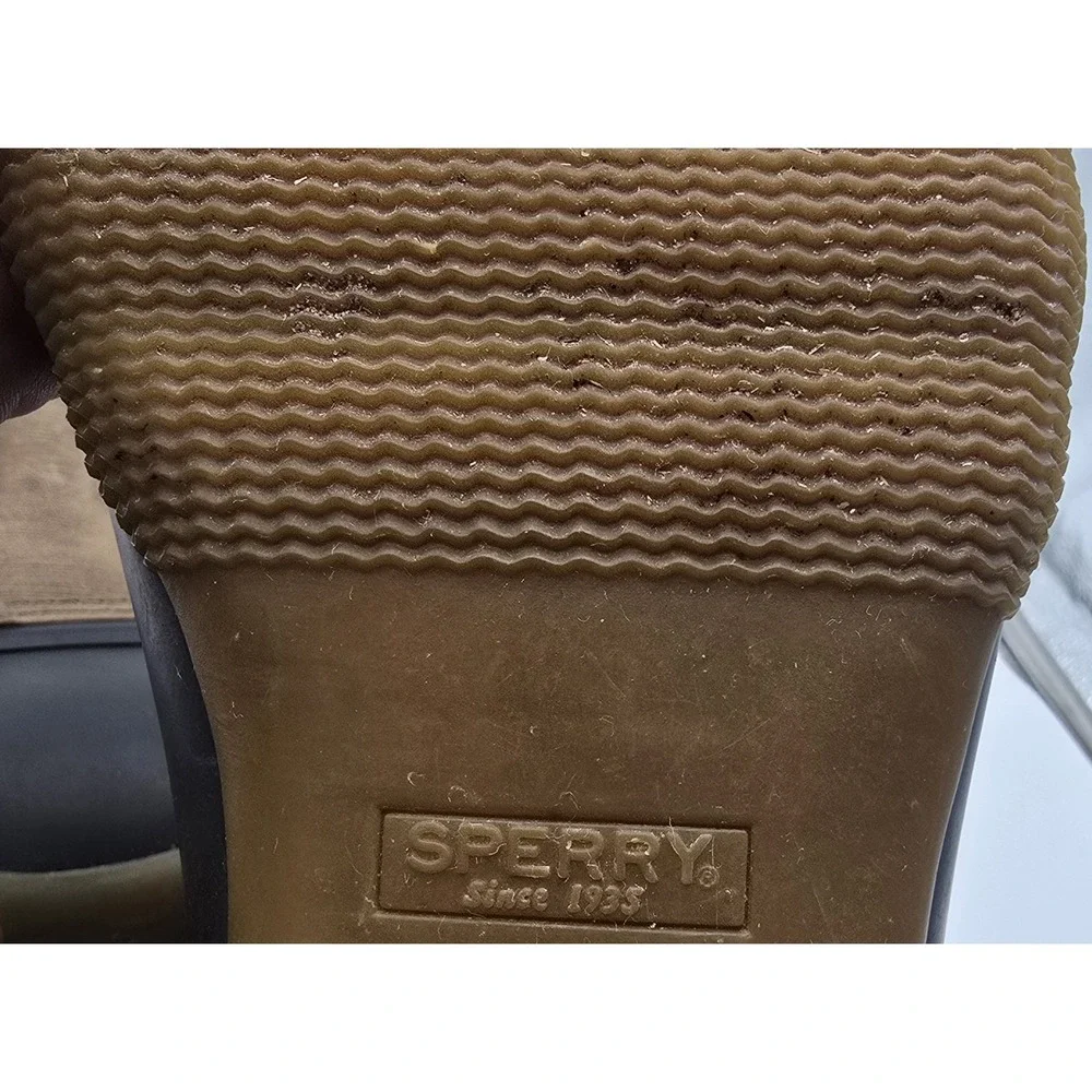 Sperry Top Sider Women 7.5 Saltwater Core Boots Brown/Olive‎ Waterproof 99729